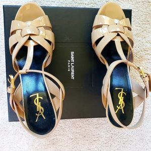 Saint Laurent Tribute Leather Sandals